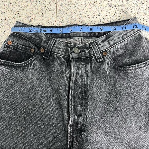 Vintage Levi’s High Rise Straight Leg Made In USA Faded Black Women’s 27 - Picture 11 of 12